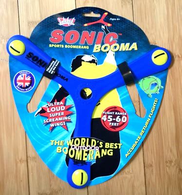 sonic booma sports boomerang|ultra loud boomerang.